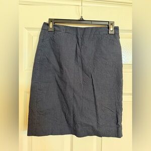 Banana Republic Navy Pinstripe Pencil Skirt Size 2
